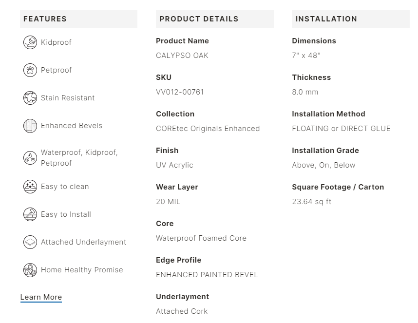 Calypso Oak by COREtec