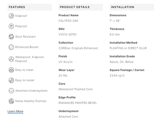 Calypso Oak by COREtec