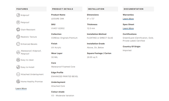 Leisure Oak by COREtec